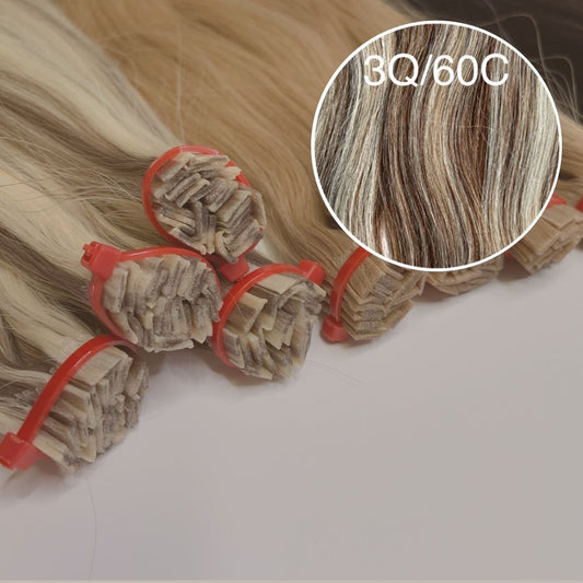 Hot Fusion, Flat Tip Color _3Q/60C GVA hair_Luxury line.